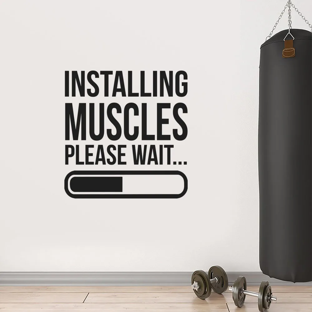 

Gym nspirational Gym Quotes Wall Vinyl Sticker Art Removable Decor Health Motivational Fitness Wall Decals