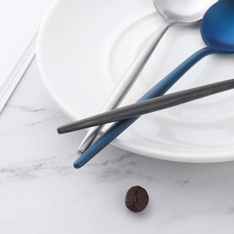 7 шт. разноцветная ложка для чая и льда из нержавеющей стали|coffee spoon|mini coffee spoonsmall tea