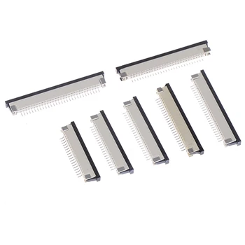 

New Hot 10pcs 1mm Pitch Under Clamshell Socket FPC FFC Flat Cable Connectors 18/20/22/28/30P New