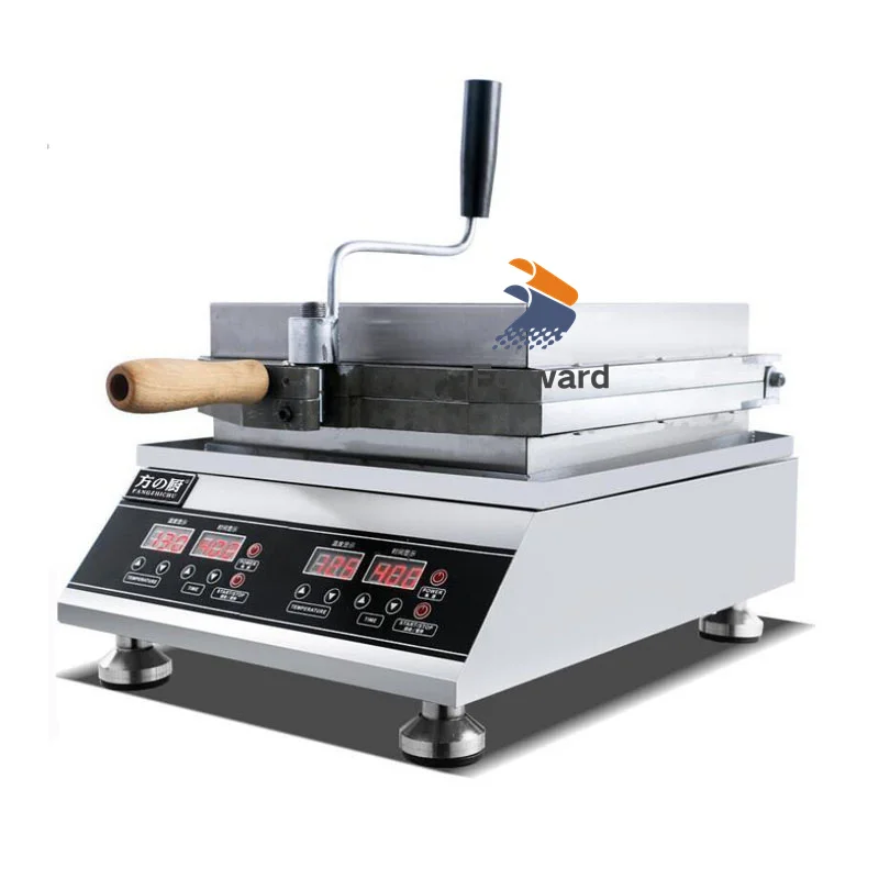 110V 220V Freshly Made Prawn Tako Senbei Maker Machine Pancake Grill Roaster Seafood Fossil Cake Machine Octopus Cracker Machine 4