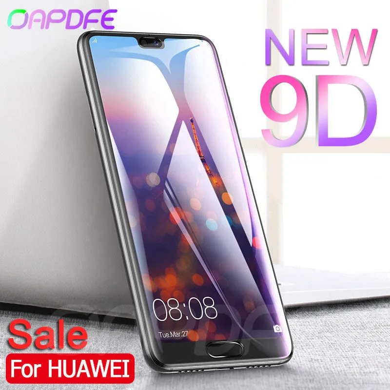 

9D Full Cover Tempered Glass For Huawei P20 Lite P20 Pro Screen Protector For Nova 5 5i 4 4E 3 3E 3i P Smart Protective Film
