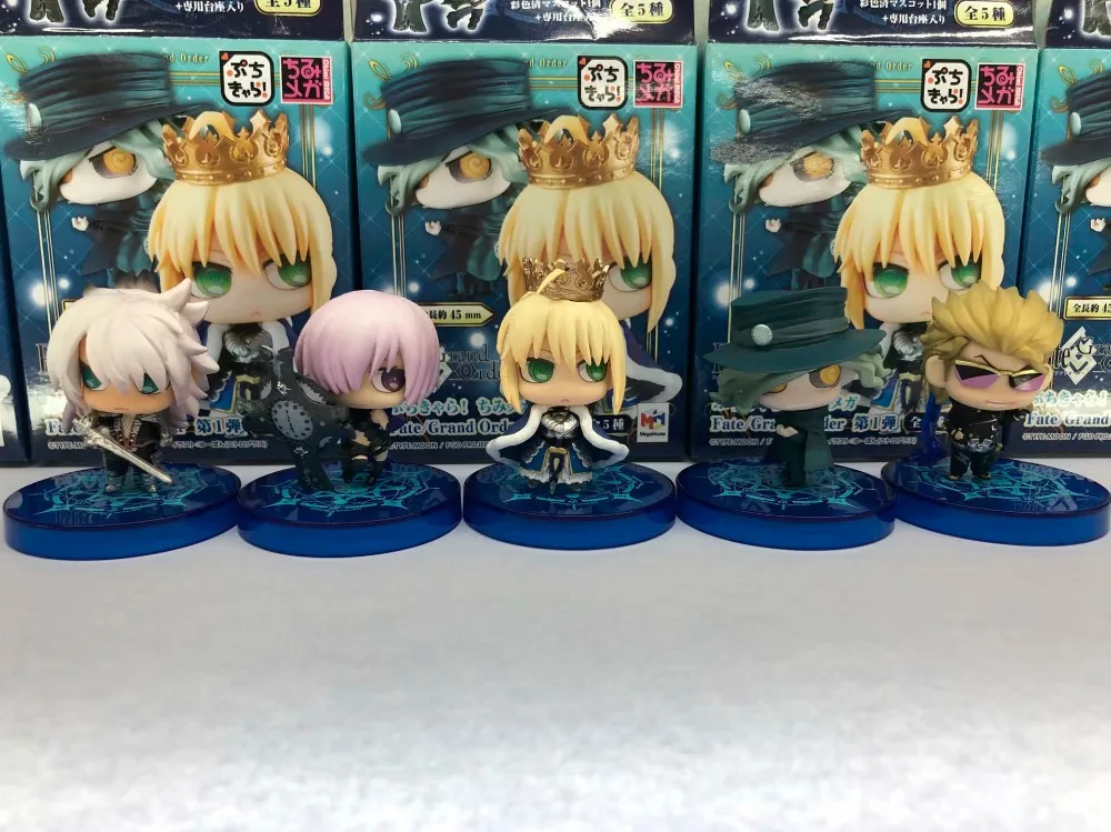 6 шт./компл. Fate Grand Order Fate FGO Saber Mash Kyrielight аниме фигурка ПВХ Новая коллекция Коллекция игрушечных фигурок