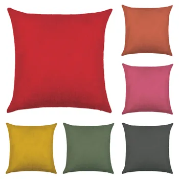 

Plain Geometric Pattern Print Cushion Cover Linen Decorative for Sofa Seat Soft Throw Pillow Case Cover 45x45cm Home Decor