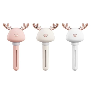 

1PC Portable USB Cool Mist Humidifier Air Diffusers For Travel Home Office Hotel Car Without Water Bottle Cute Antler Design