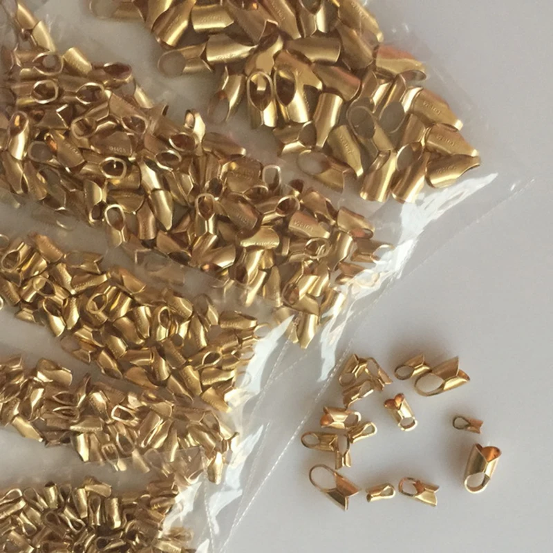 Innendurchmesser 14K Gold gefüllte Endkappen Großhandel Zubehör für die Schmuckherstellung Handgefertigtes DIY-Zubehör Goldschmuckzubehör – Detail 16