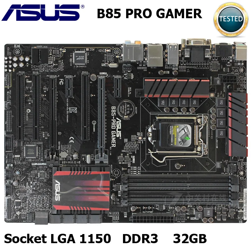 Б/у материнская плата для настольного ПК ASUS GAMER LGA 1150 DDR3 32 Гб USB3.0 I3 I5 I7 22nm CPU HDMI