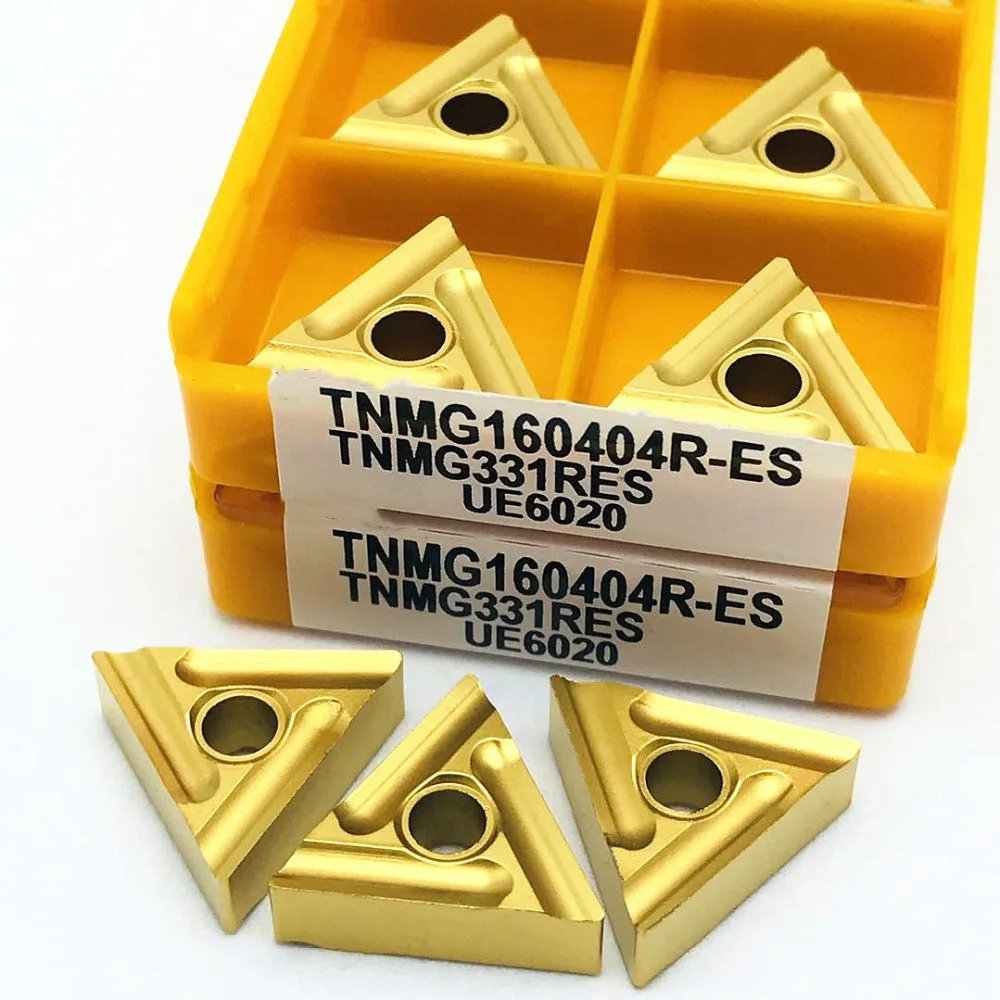

TNMG160404R UE6020 TNMG160404L карбидные вставки, внешние токарные инструменты, оригинальные Фрезы с ЧПУ, TNMG 160408R токарная втулка