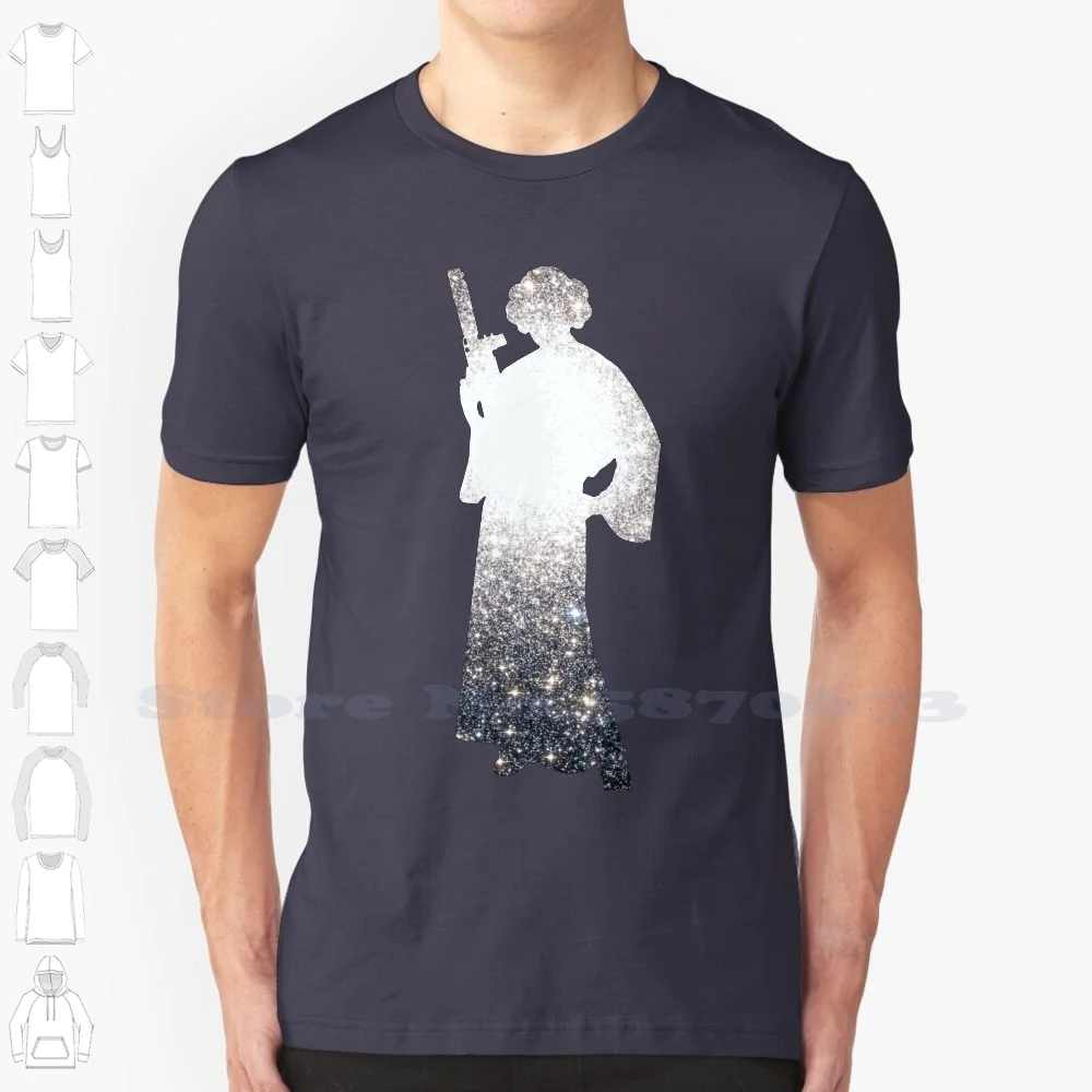 Space Princess Maglietta Bianca Nera Per Uomo Donna Millennium Falcon Han Solo Chewbacca Luke Skywalker Ben Obi Wan Obi Wan Kenobi