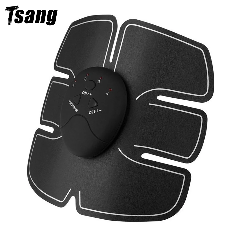 

Tsang Rechargeable Body Sculpting Massager Stimulator Pad Smart Abdominal Muscle Training Sticker in Fitness Gym Abs Sports