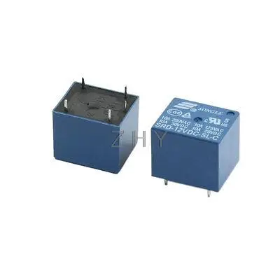 SRD 12VDC SL C DC 12V SPDT 1NO 1NC 5 контактов катушки мощность реле синий 2 шт|Реле| |