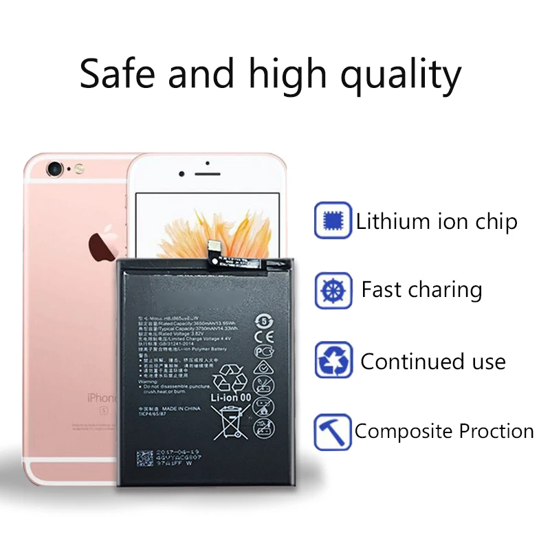 3750 мАч HB386589ECW аккумулятор мобильного телефона для huawei Honor 8X/Nova 3/4/mate 20 Lite/P10 Plus/View 10 V10/Honor Play
