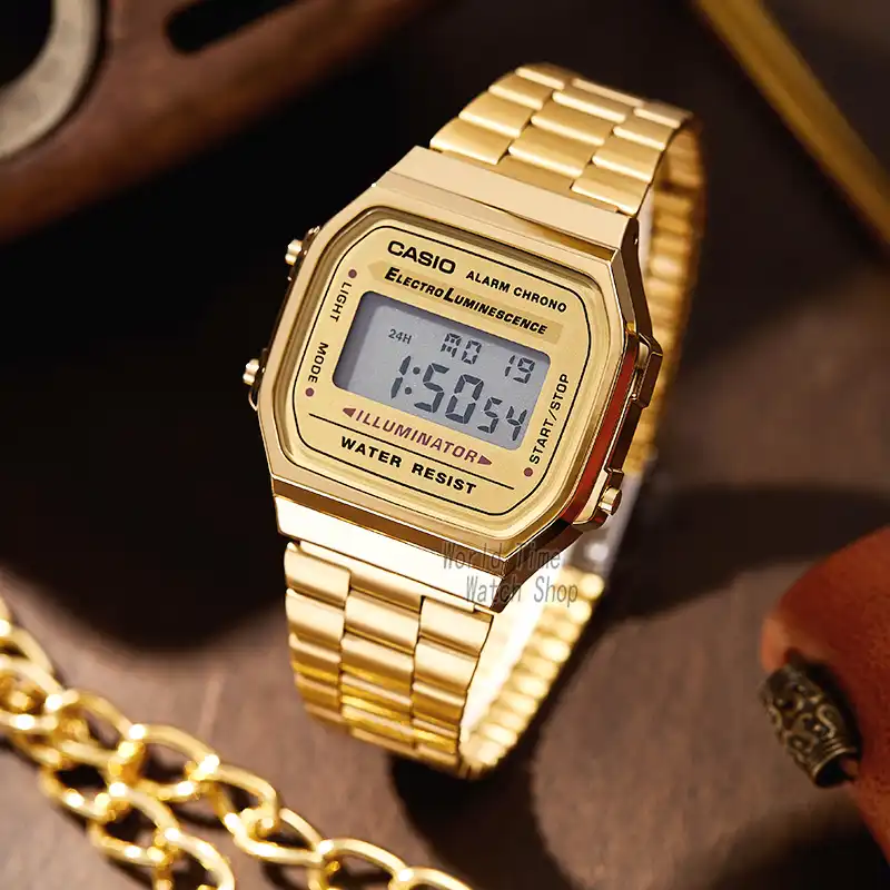 gold casio mens