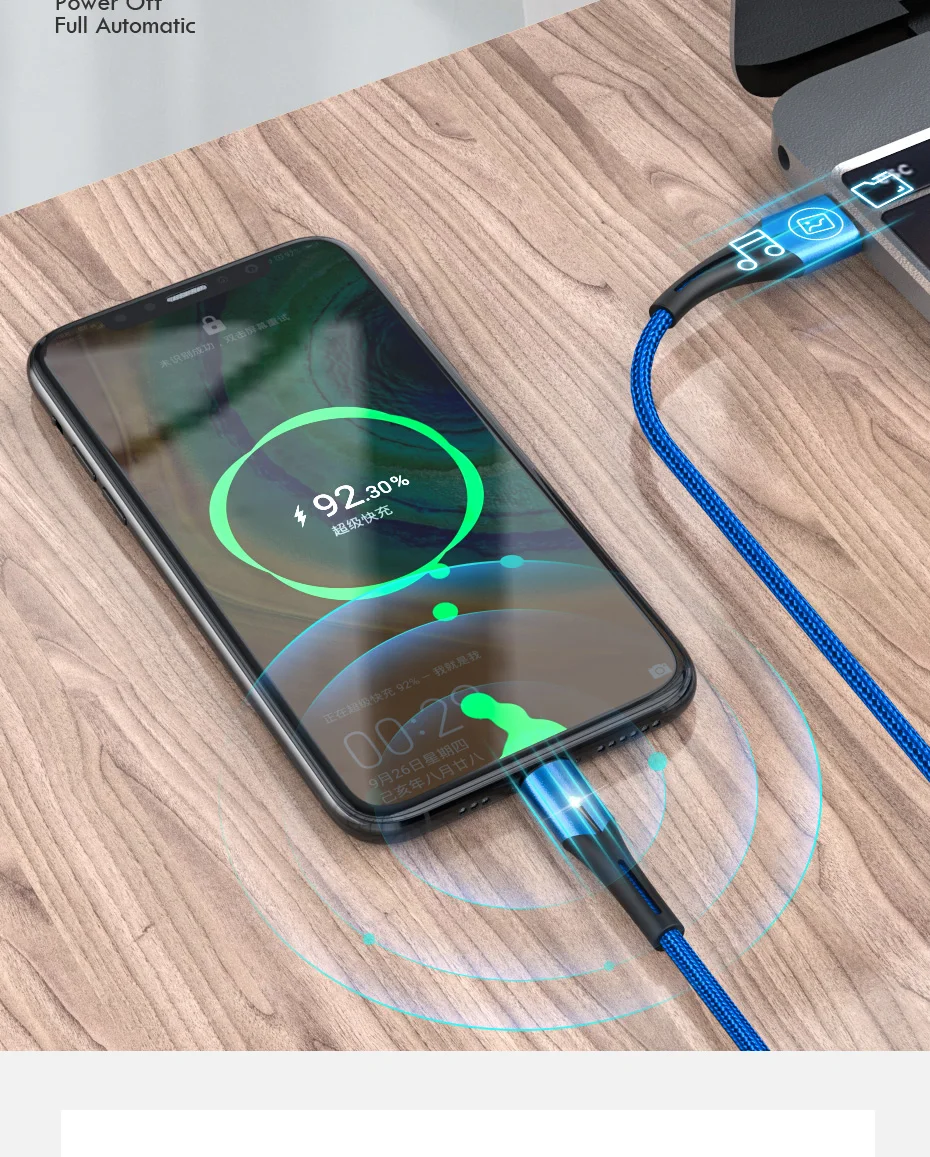 ZNP USB C кабель 3A Быстрая зарядка usb type C кабели для samsung S10 S9 huawei Быстрая зарядка быстрое зарядное устройство кабель для передачи данных USB C шнур