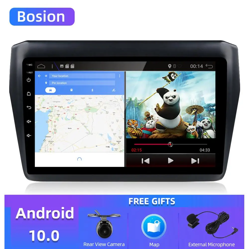 Bosion Android 10 0 автомобильный DVD мультимедийный плеер GPS для Suzuki Swift 2017 2018 2019 | Мультимедиаплеер для авто -4000219111053