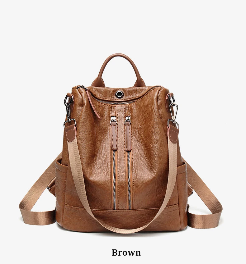 Женский рюкзак Mochila Feminina, повседневный многофункциональный женский кожаный рюкзак, женская сумка на плечо, рюкзак для путешествий