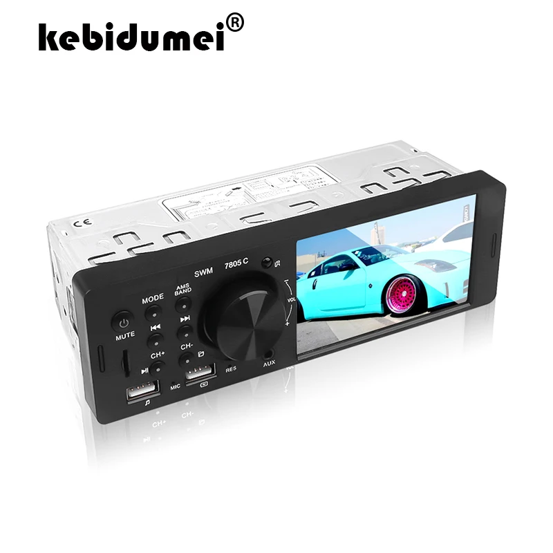 Мультимедийное радио с сенсорным экраном 4 1 дюйма Bluetooth 0 FM Aux для автомобиля