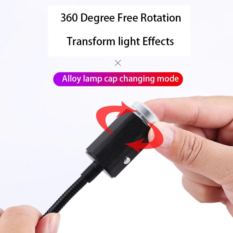 Atmosfera do Carro Lâmpada de Projeção Telhado do Carro Estrelado Lâmpada Dupla Cor Decoração Estrela Teto Ambiente Luz Usb Céu Mod. 285253 8 High Quality Automóveis e motos