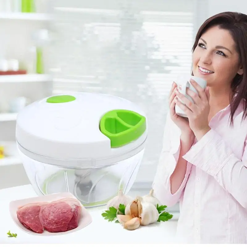 

Manual Meat Grinder Chopper Garlic Cutter Safety and Non-toxicity Food Slicer Durable Portable Kitchen Gadgets Accessories