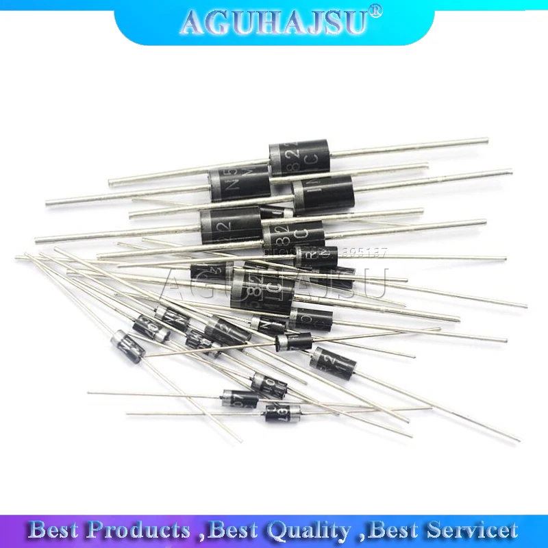 100PCS 1N4007 1N5819 1N4001 UF4007 FR107 FR157 FR207 1N4004 1N4937 HER107 RL207 1N5817 1N5399 DO-41 Rectifier Diode | Электронные