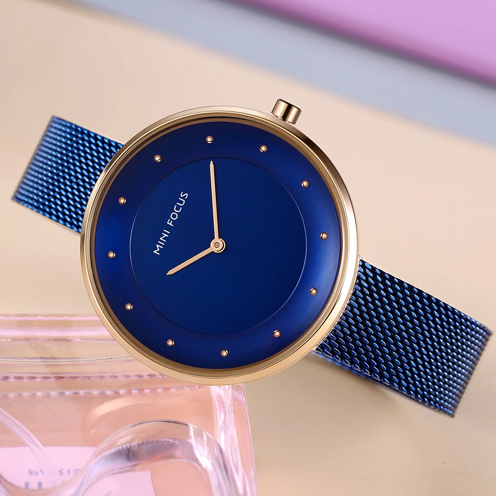 Мини-фокус Для женщин часы кварцевые Водонепроницаемый Для женщин часы лучший бренд класса люкс Нержавеющая сталь часы женская одежда часы reloj mujer