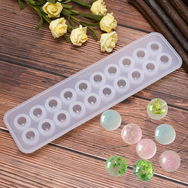 

Silicon Crystal Ball Mold Epoxy Resin Beads Making Necklace Pendant Craft Tool DIY Handmade Jewellery Tools Accessories