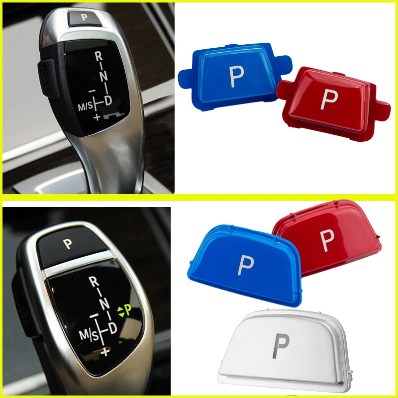 Car Gear Lever Auto Parking Button Letter P Button for BMW 1 2 3 4 5 7 Series X1 X3 X4 F10 F11 F01 F02 F30 F32 F48 F25 F18 F26