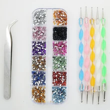Стразы для дизайна ногтей, пинцет для раскрашивания ручек, набор одежды, обувь, сумки, украшение, набор разноцветных кристаллов