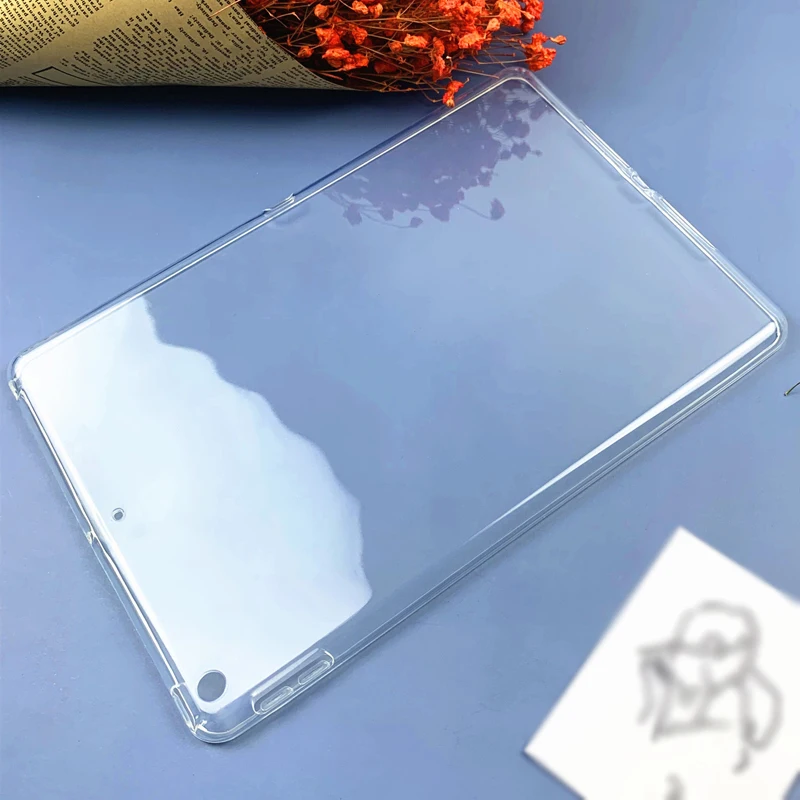 Мягкий силиконовый планшеты чехол для ipad 10,2 air 3 Pro 10,5 Прозрачная крышка для ipad 9,7 5/6th air 1 2 ipad Mini 5 4 3 2 задний Чехол