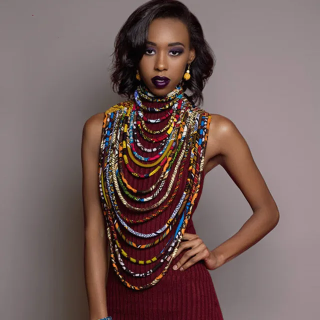 Ibrahim African Multi Strand Necklace
