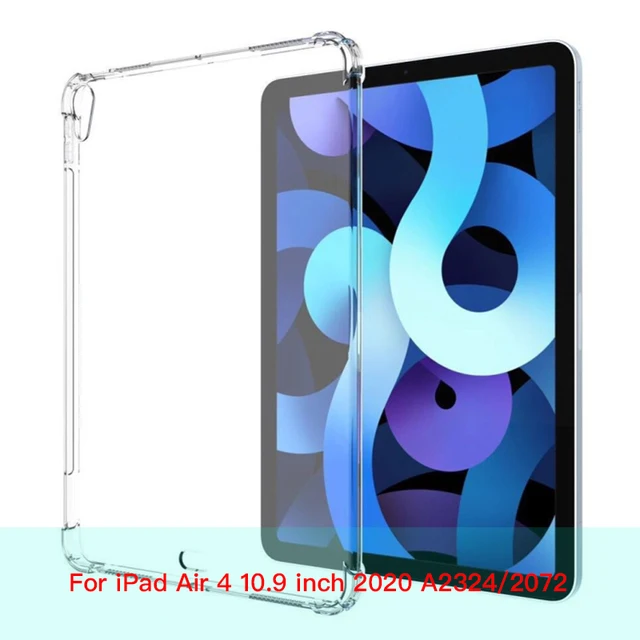 For New iPad 7 8 9 10.2 9.7 2021 5 6 Air 10.9 2 3 4 Case TPU Silicon Transparent Cover For iPad Pro 10.5 '' 11'' Mini 2 3 4 5 6 iPad Air 4 10.9