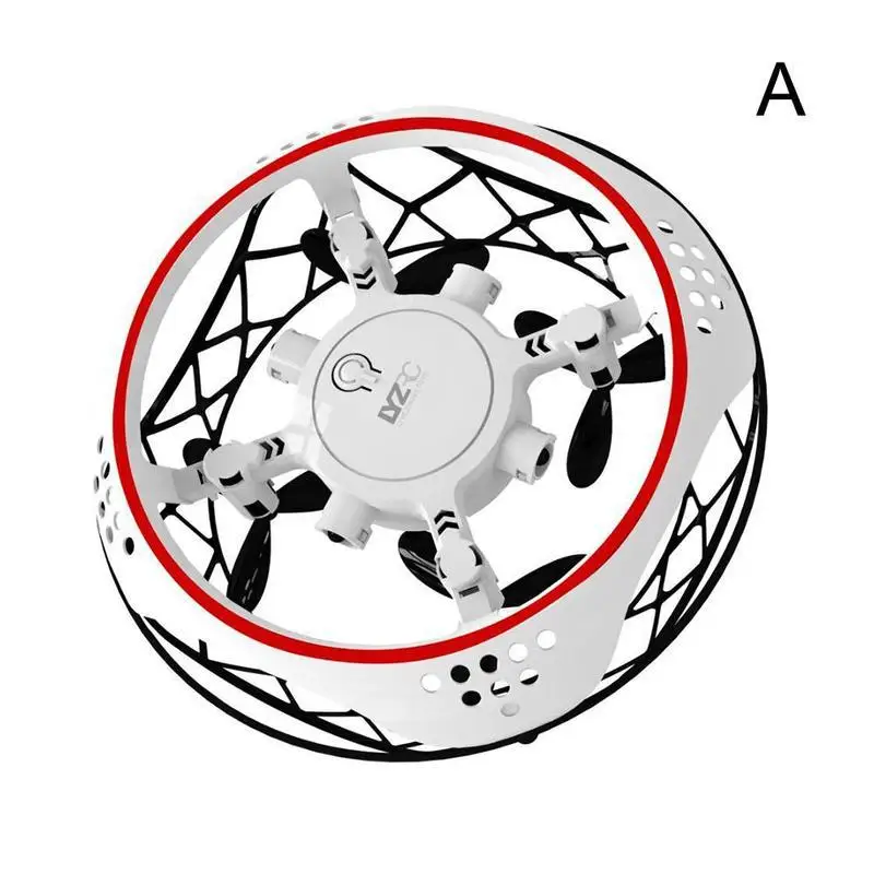 Волшебный Дрон НЛО летающее вертолет ручной зондирования самолет мини Дрон Quad индукции Левитация НЛО Высокое качество Детские Подарочные игрушки - Цвет: Белый