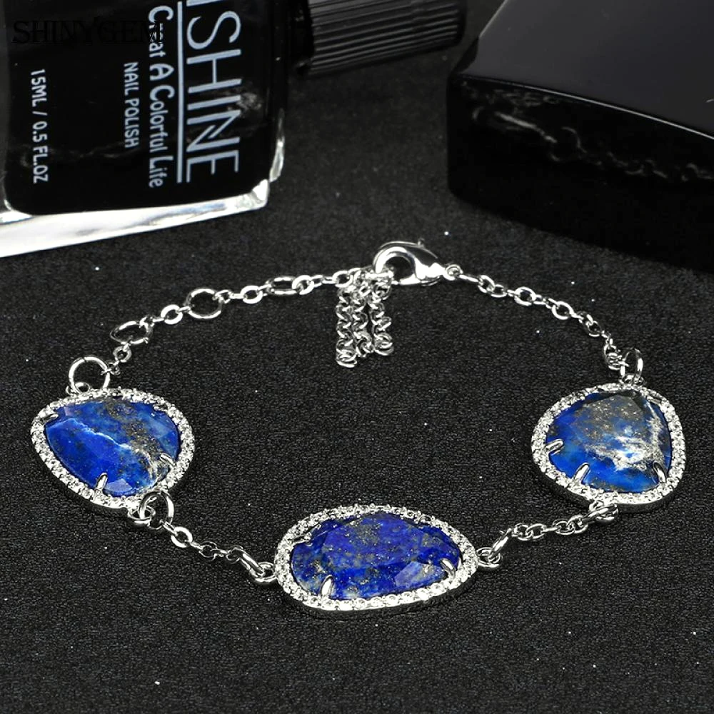Модные Ювелирные наборы ShinyGem с лазуритом роскошные ювелирных изделий из