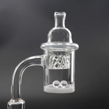 

Smoking Dogo Opaque Wihte Bottom Quartz Banger Nail With Spinning Carb Cap