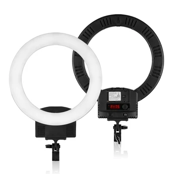 

12 Inch LED Ring Light Ringlight 36W Stepless Dimmable Circle Lamp with Small Ballhead for Makeup Video Live Photographing