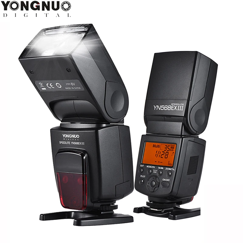 YONGNUO YN568 YN568EX III 캐논 니콘 DSLR 카메라용 고속 동기화 기능을 갖춘 무선 마스터 및 슬레이브 TTL 플래시 스피드라이트