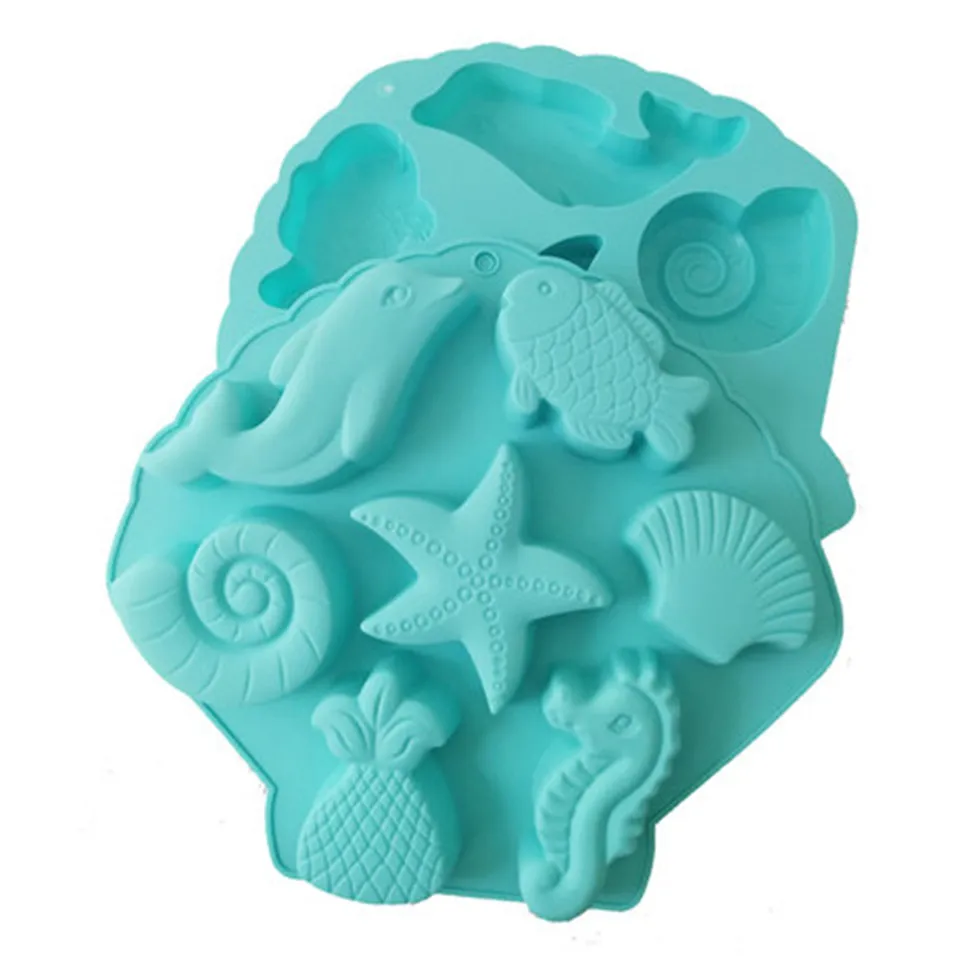 Форма для торта в форме морской раковины силиконовая форма для украшения торта инструменты форма для шоколадного фондана пресс-формы для сахара кондитерские конфеты торт дизайн