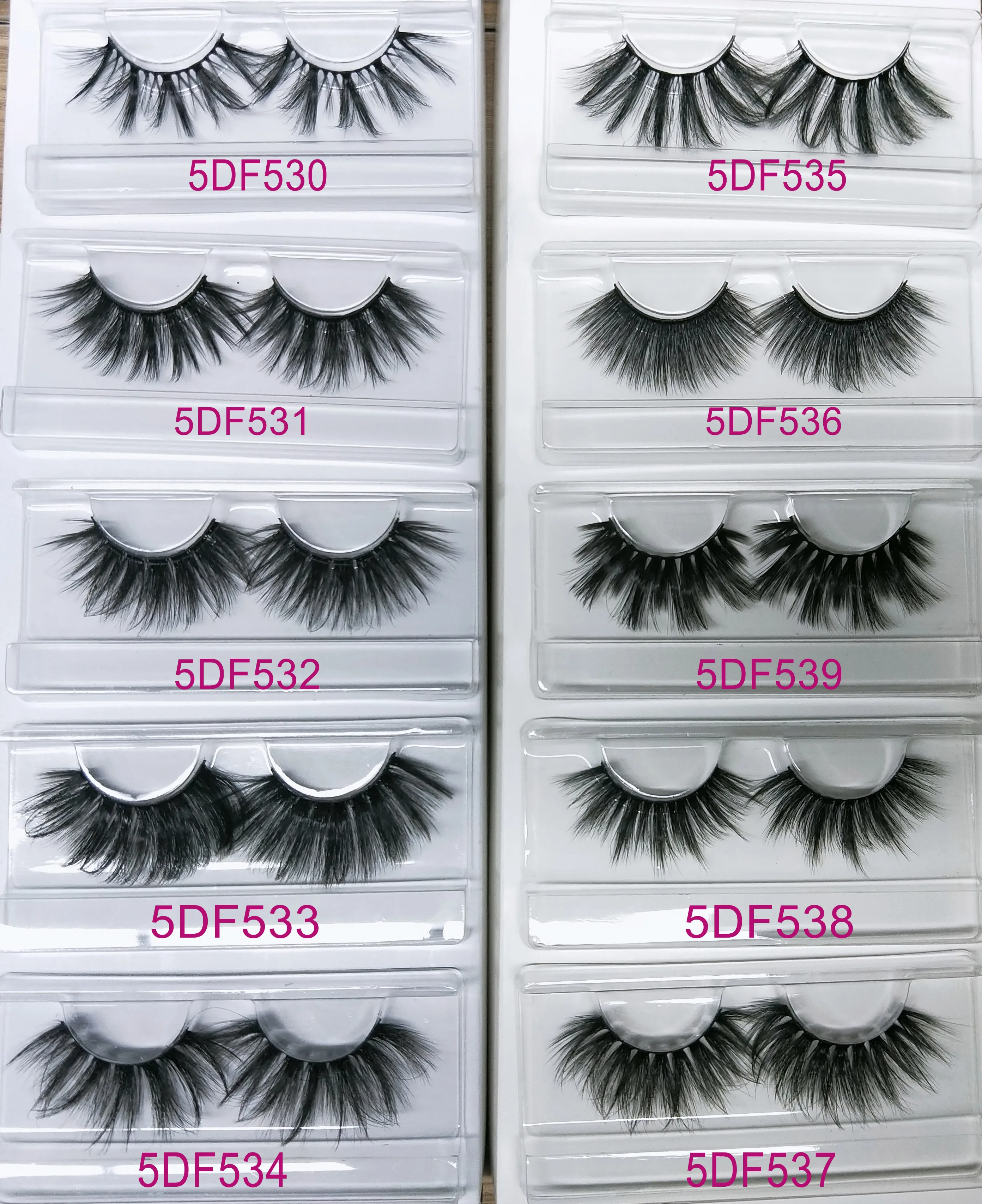Wholesale 5D 20mm Mink Lashes Handmade Full Strip False Eyelashes Drama Long Fluffy Eyelash Extension Tools