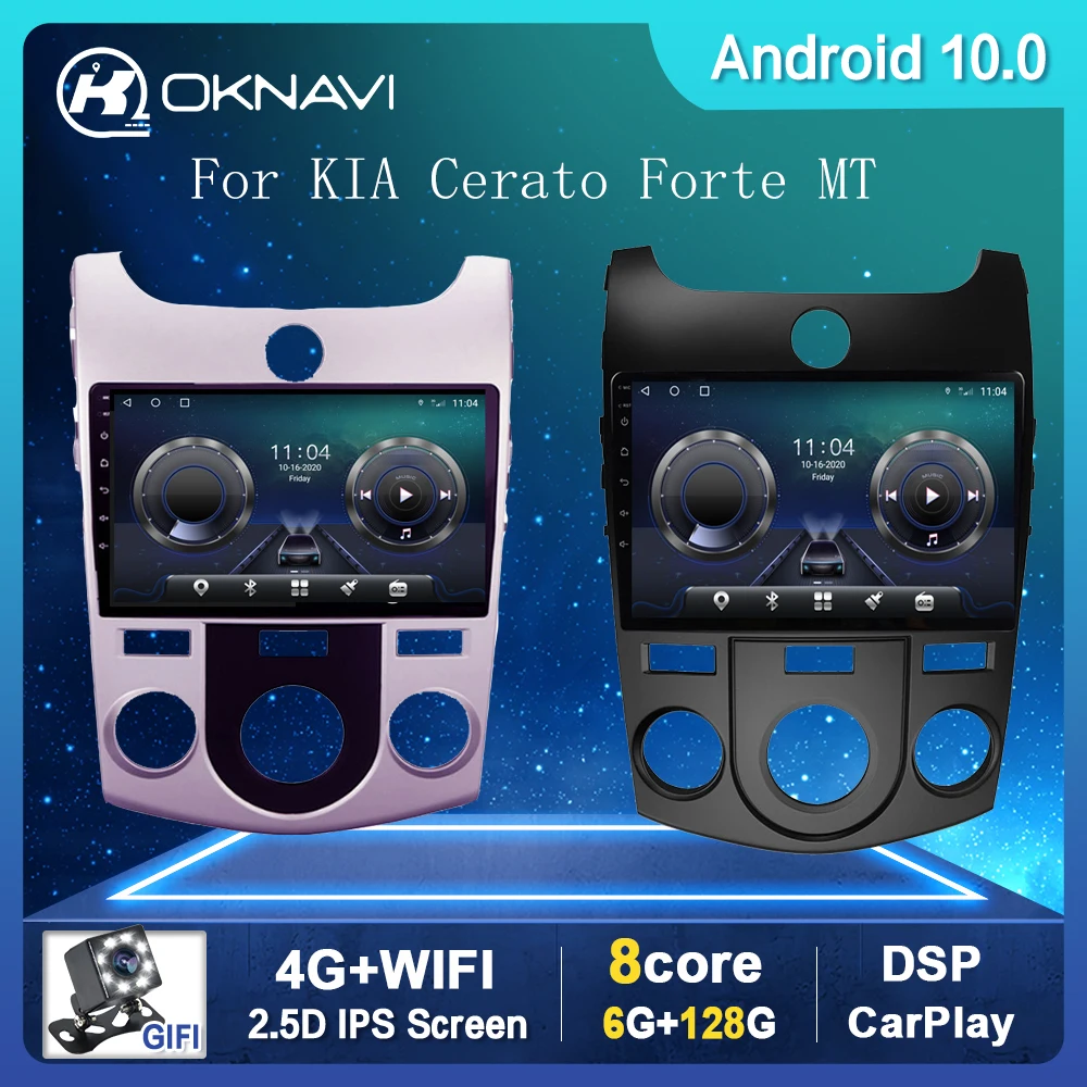 

9" Android 10.0 Car Radio Multimedia Video Player For KIA Cerato Forte MT 2008-2014 Auto Accessories GPS WIFI Bluetooth Stereo
