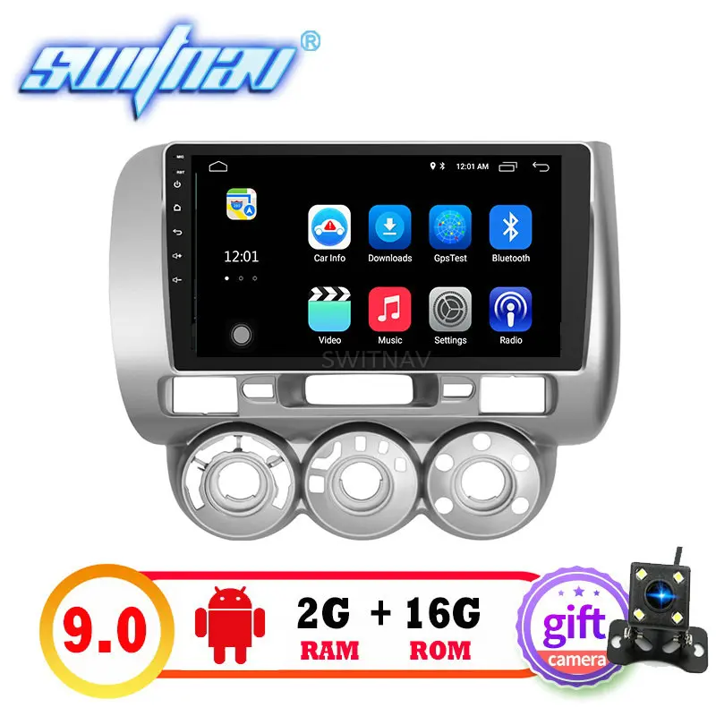 Perfect SWITNAV Big Screen Android 9.0 CAR DVD Player For HONDA FIT(RHD) car multimedia support DVR DAB OBD car audio gps 11
