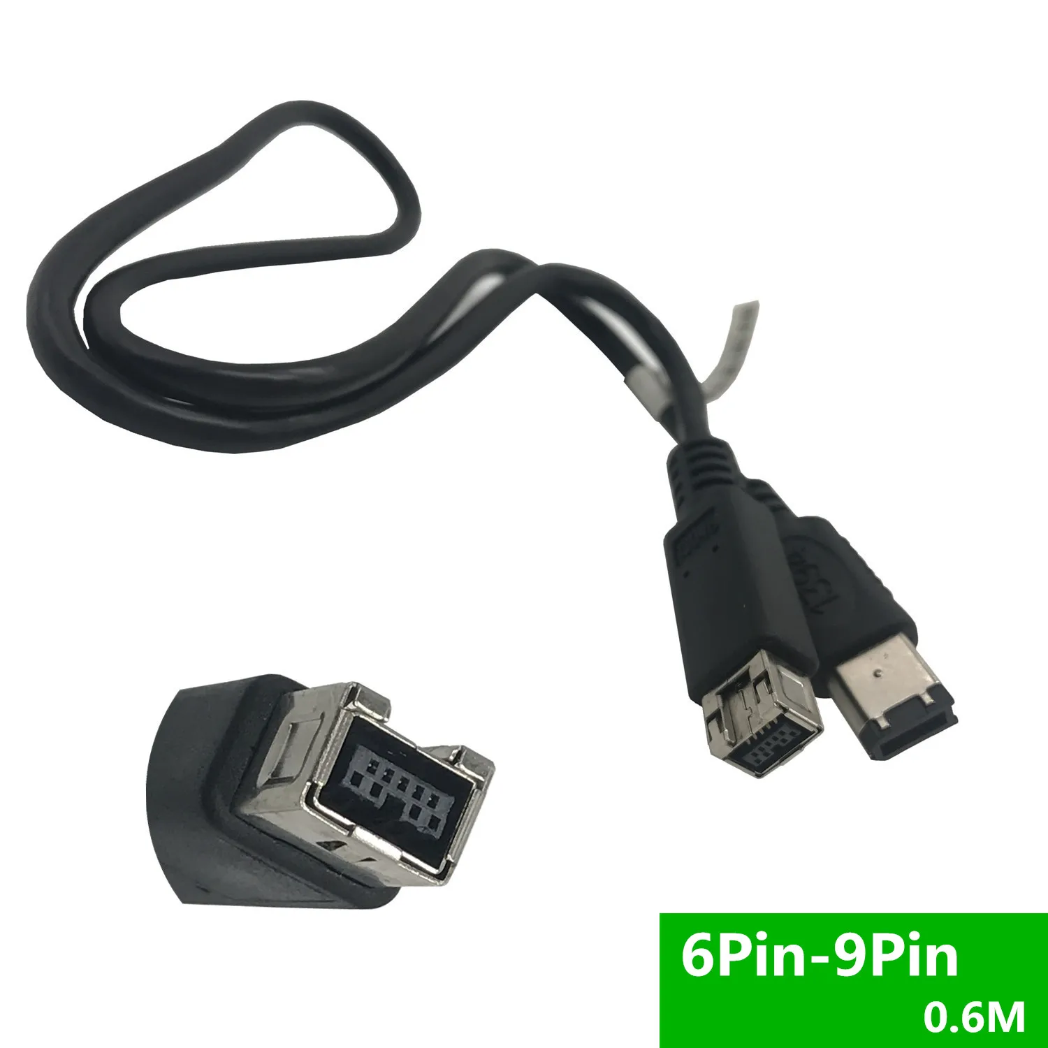 9pin-6pin FireWire 800-FireWire 400 9-6 Кабель IEEE 1394B 0,6 м черный