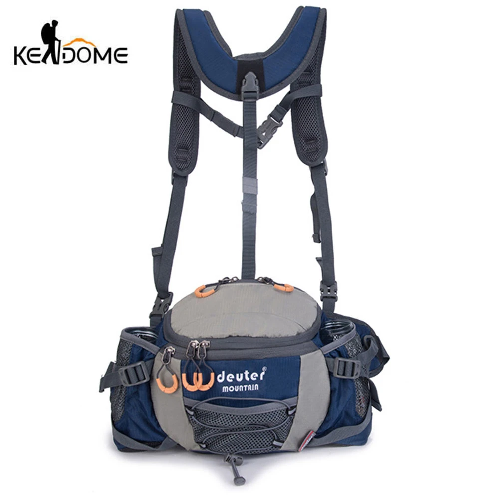 Riñonera para deportes al aire libre, mochila para senderismo, ciclismo, bicicleta, correr, bolsa botella de agua, paquete impermeable para montaña X627D|Bolsas de escalada| - AliExpress