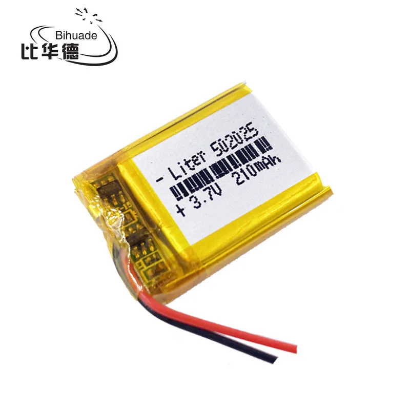 5pcs Size 50 3.7V 210mah Lithium polymer Battery With Protection Board For MP3 MP4 MP5 GPS Digital Products