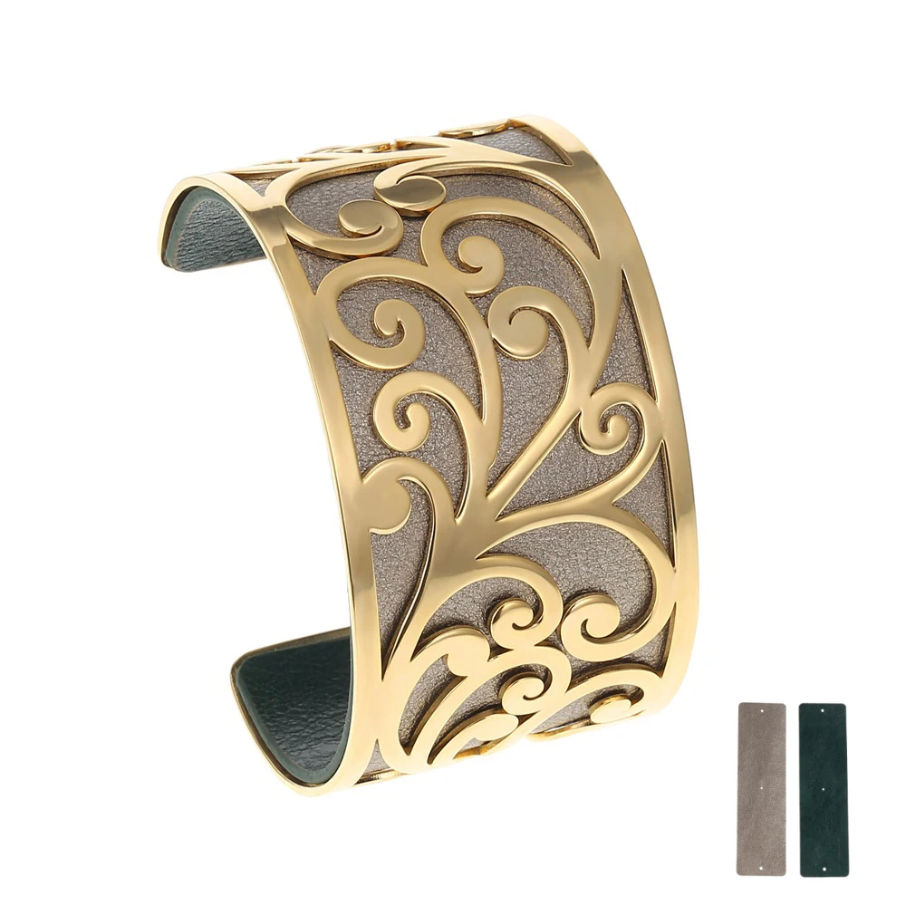 Online Legenstar Stainless Steel Bracelets Bangles for Women Jewelry Interchangeable Cuff Bracelet Manchette Femme Large Argent