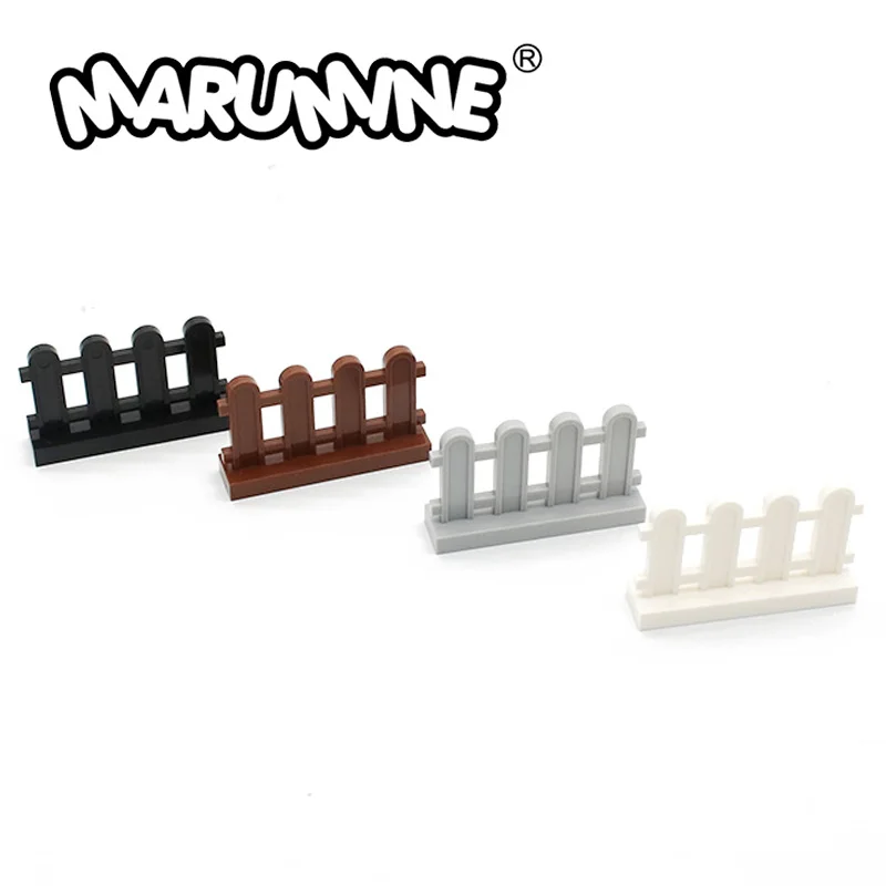 Конструктор Moc аксессуары 1x4x2 забор Arden 33303 10 шт. городские классические