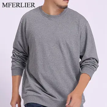 

MFERLIER Plus size hoodie men Bust 145cm long sleeve Loose men hoodies