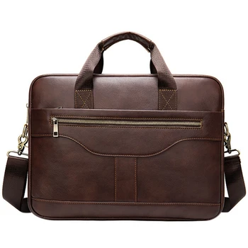 

Laptop Bag Within 14Inch Laptop，Anti-scratch shock-proof waterproof Genuine Leather Handbag PC Tablet Case Cover for Xiaomi Air