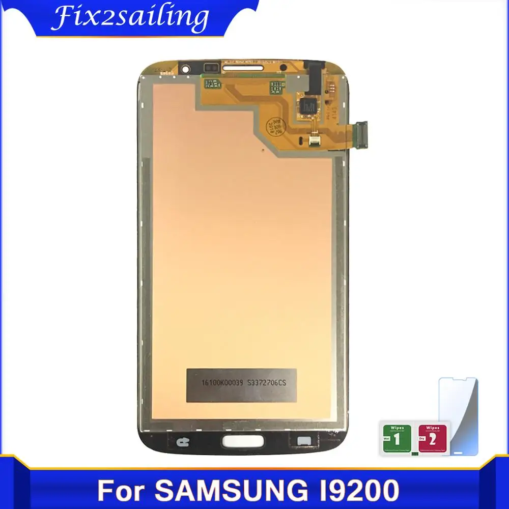 ЖК дисплей Super Amoled для Samsung Galaxy Mega 6 3 i9200 i9205 сенсорный экран рамка запасные части
