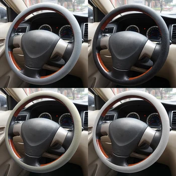 

LEEPEE Silicone Interior Accessories Universal Car Steering Wheel Cover Car-styling Car Steering Covers Elastic 38cm Anti Slip