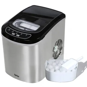 

TTLIFE Stainless Steel Portable Ice Maker Machine Counter Top with 26lbs Daily Capacity Ice Tools Colorful Kitchen Homemade