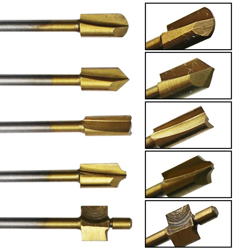 ABUI-10 шт. набор коробка 3 мм Hss титановые фрезы резец по дереву подходит роторный инструмент гравировальный станок нож заточка слот